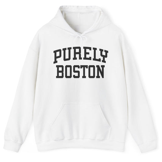 Purely Boston Classic White Hoodie