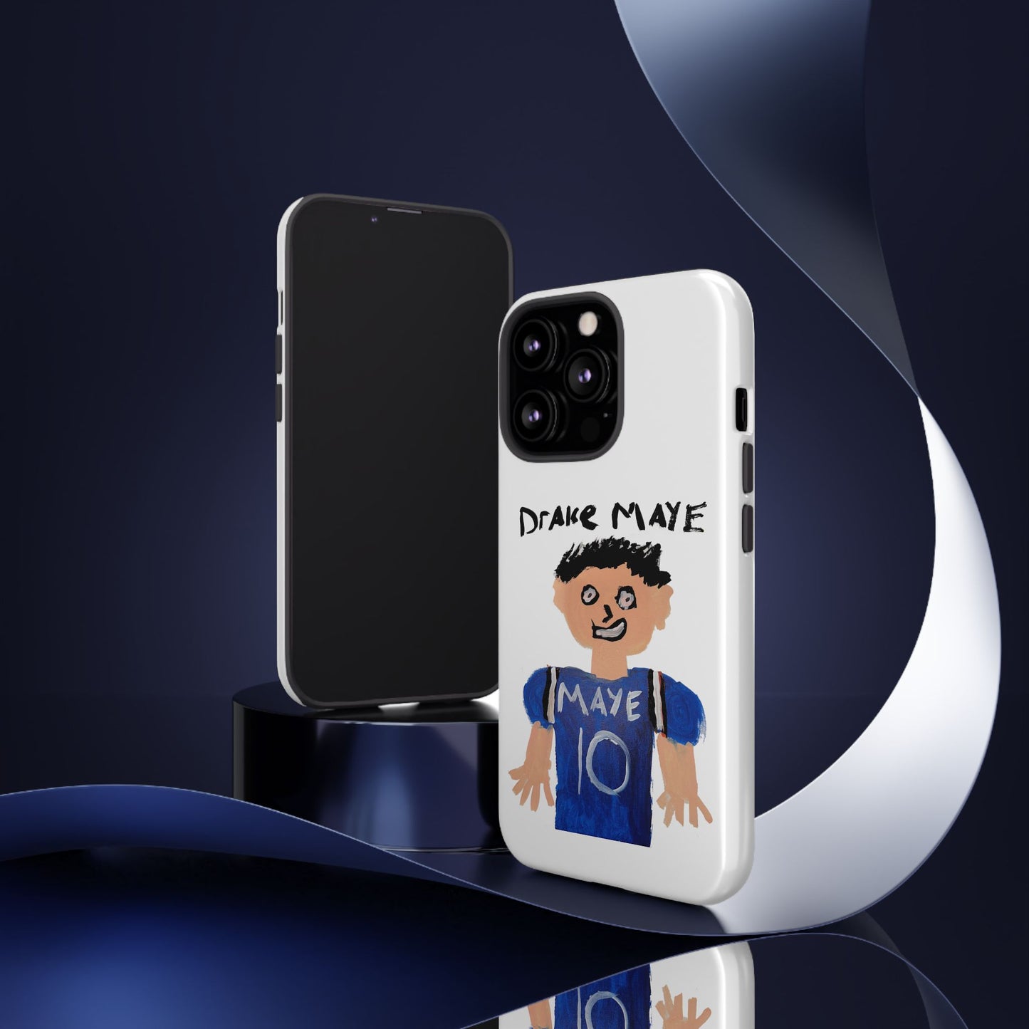 Drake Maye Painting Phone Case