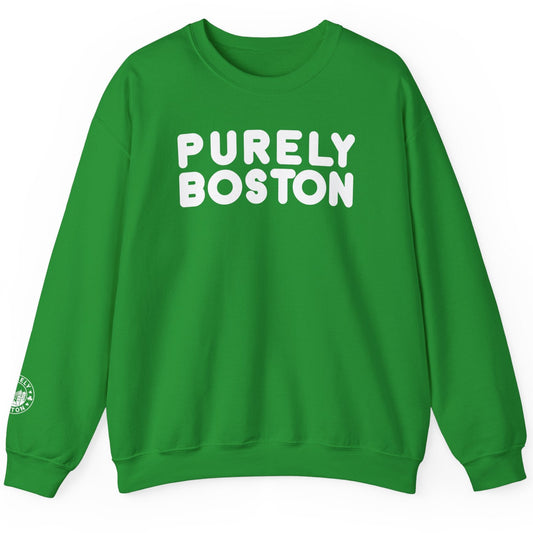 Purely Boston Donut Irish Green Crewneck