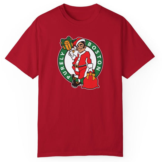 Purely Boston Christmas Red T-Shirt