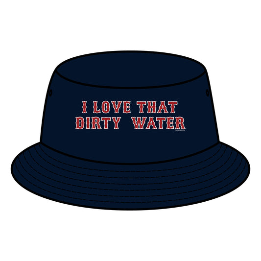 I Love That Dirty Water Navy Bucket Hat