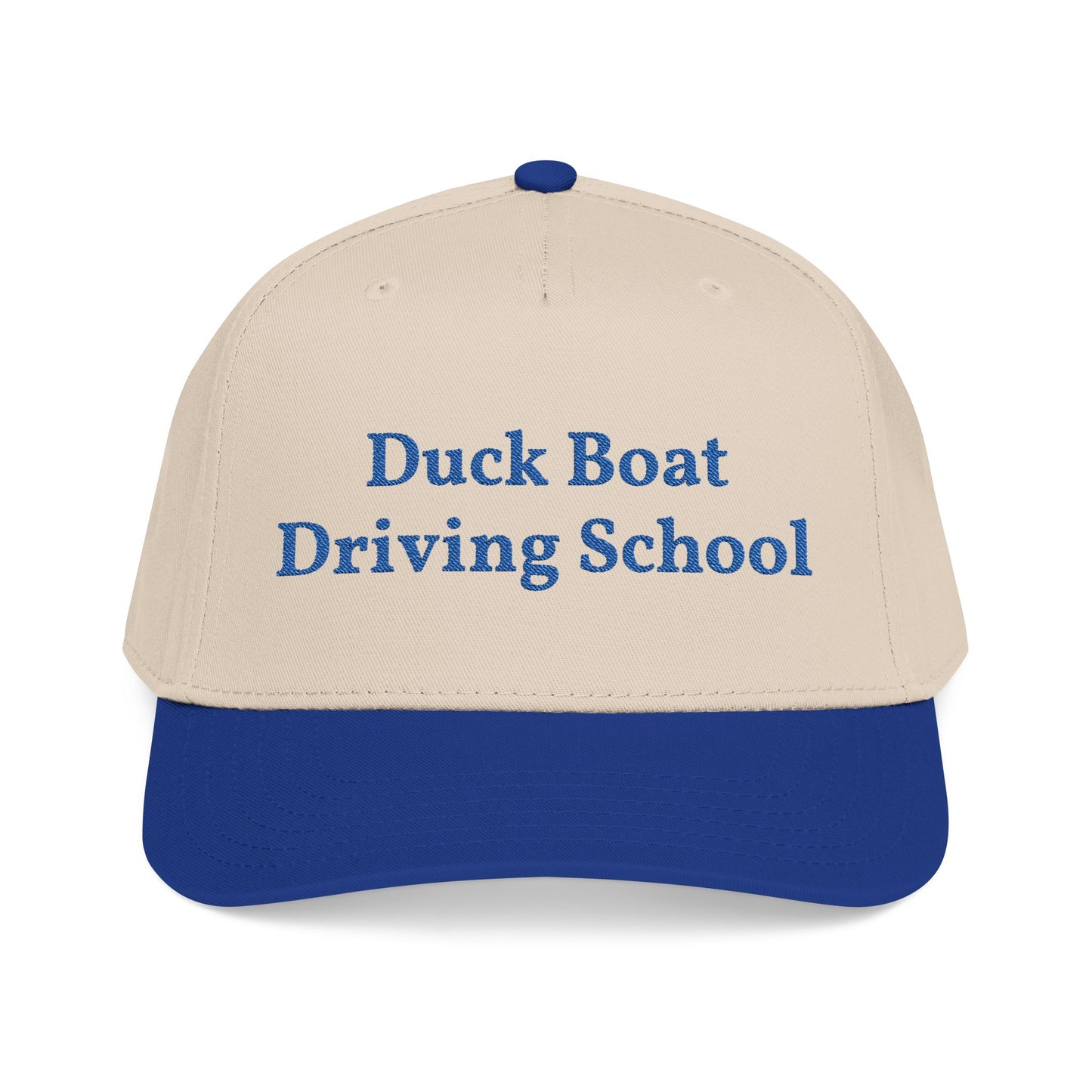 Duck Boat Driving School Natural/Royal Snapback Hat