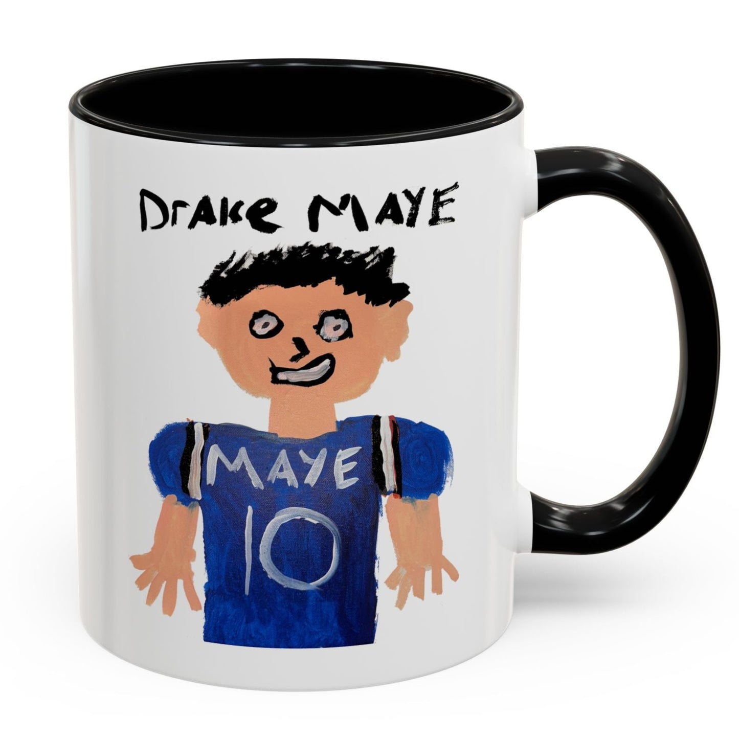 Drake Maye Painting Mug