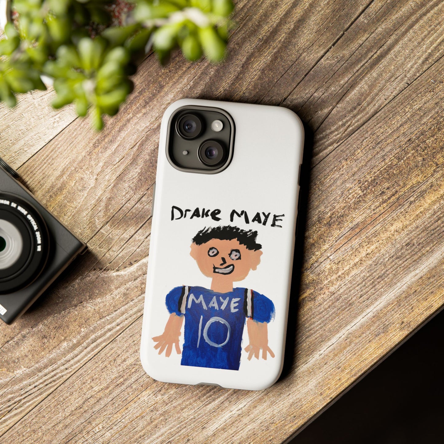 Drake Maye Painting Phone Case