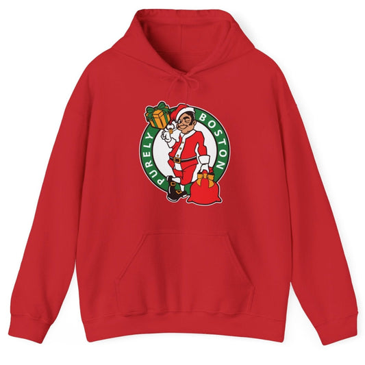 Purely Boston Christmas Red Hoodie