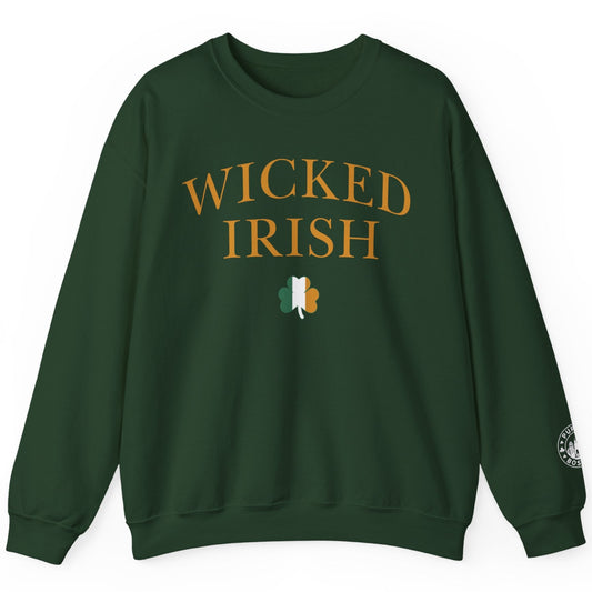 Wicked Irish Forest Green Crewneck
