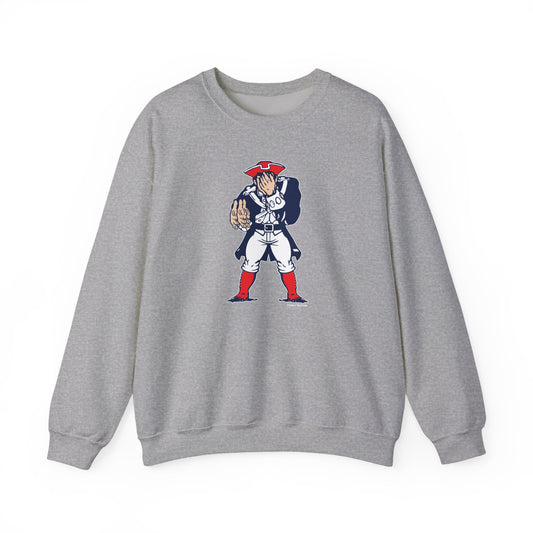 Pats Victory Hand Grey Crewneck