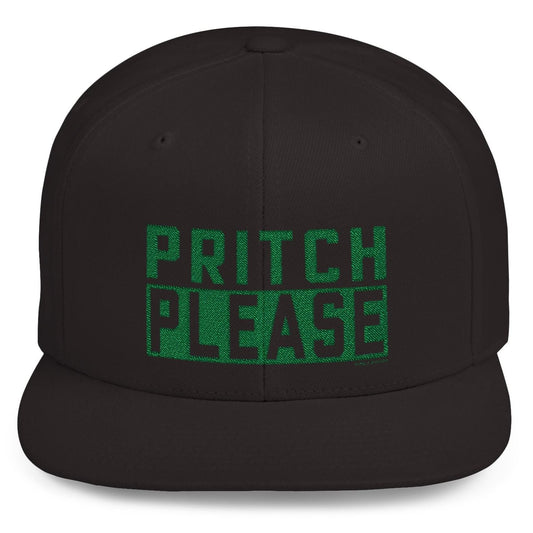 Pritch Please Black Snapback Hat