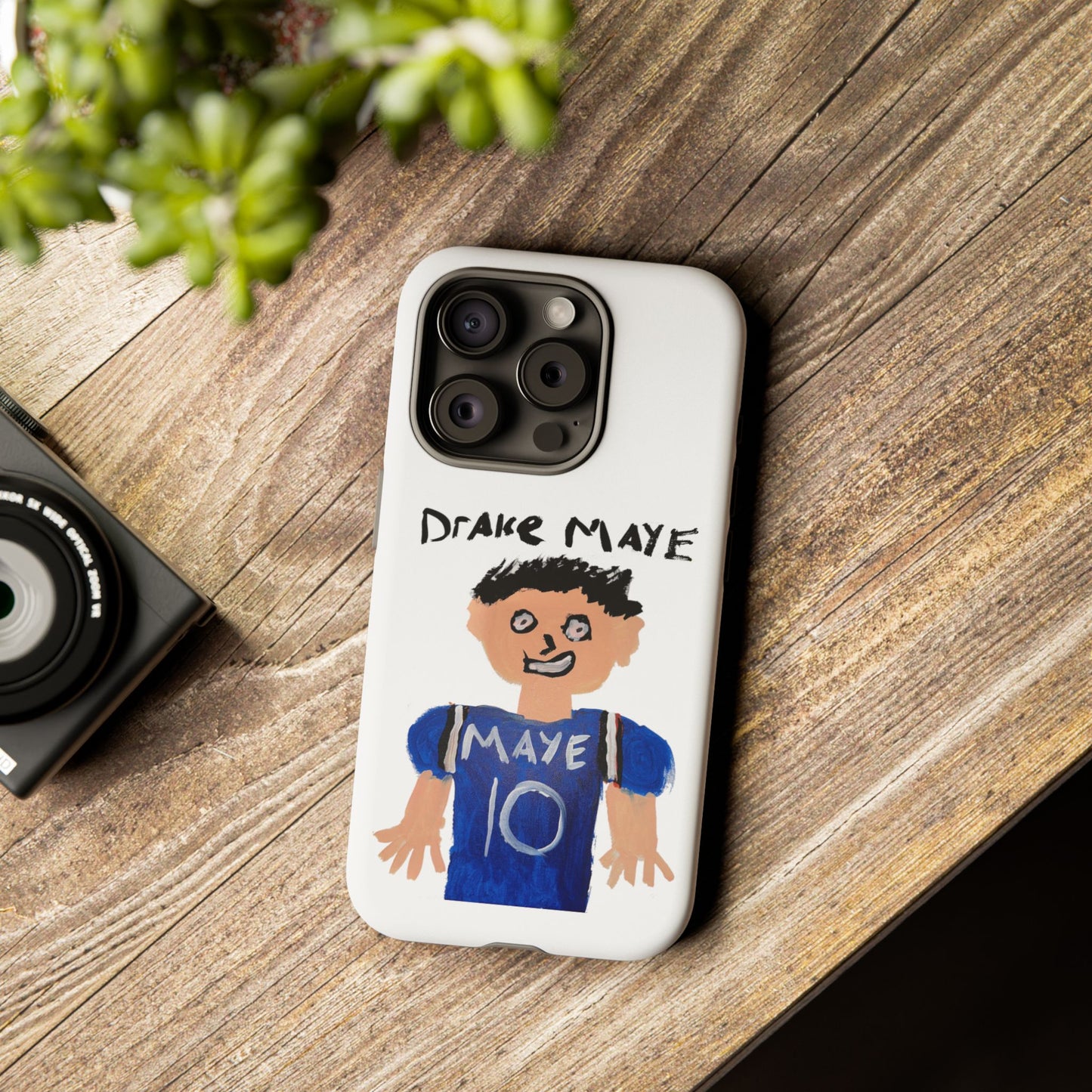 Drake Maye Painting Phone Case