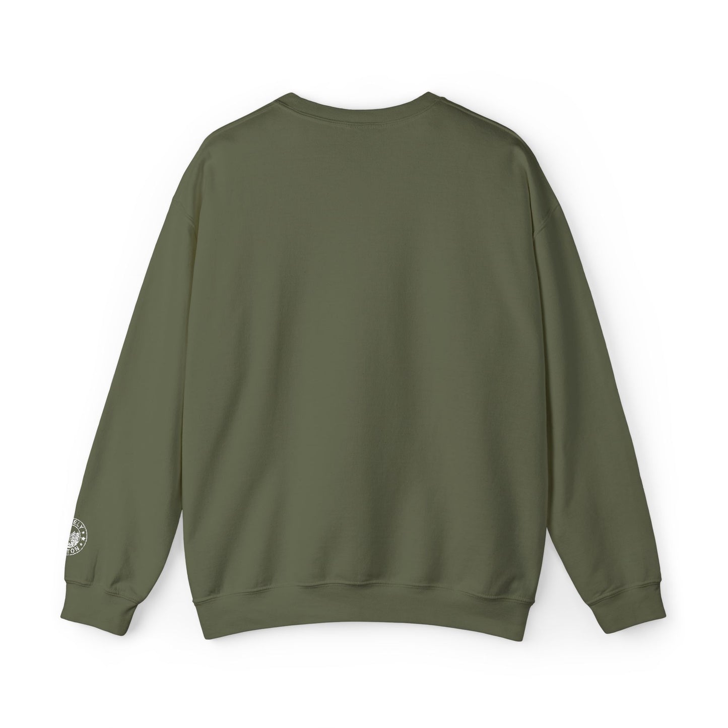 Call Me Paul Revere Embroidered Military Green Crewneck