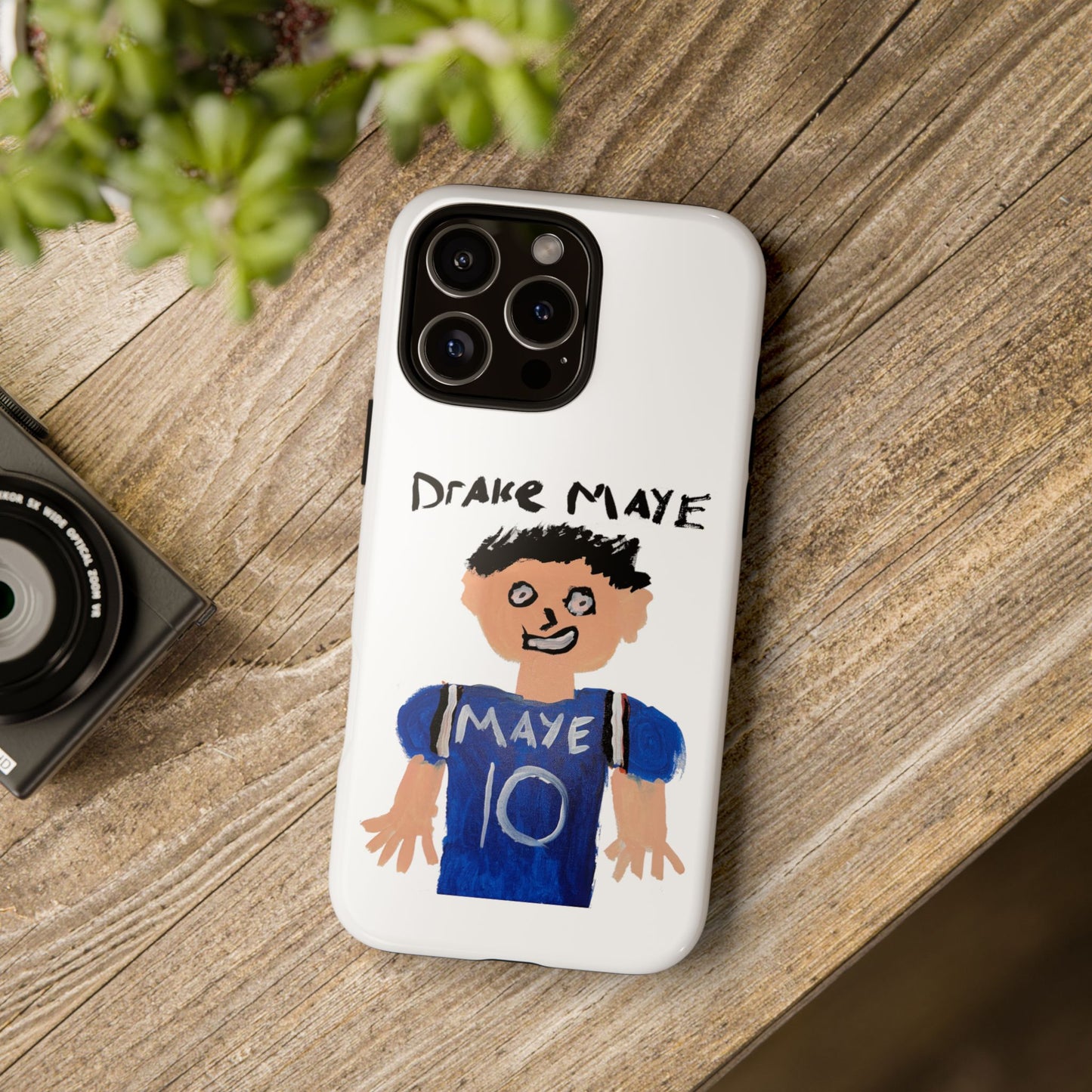 Drake Maye Painting Phone Case