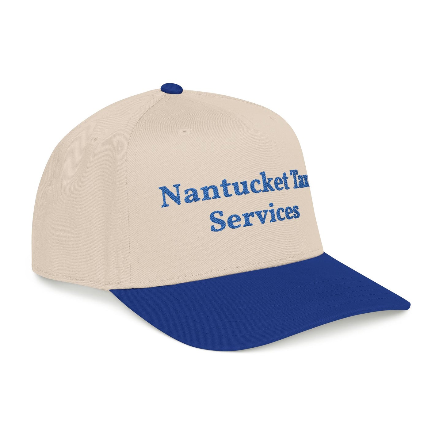 Nantucket Tax Services Natural/Royal Snapback Hat