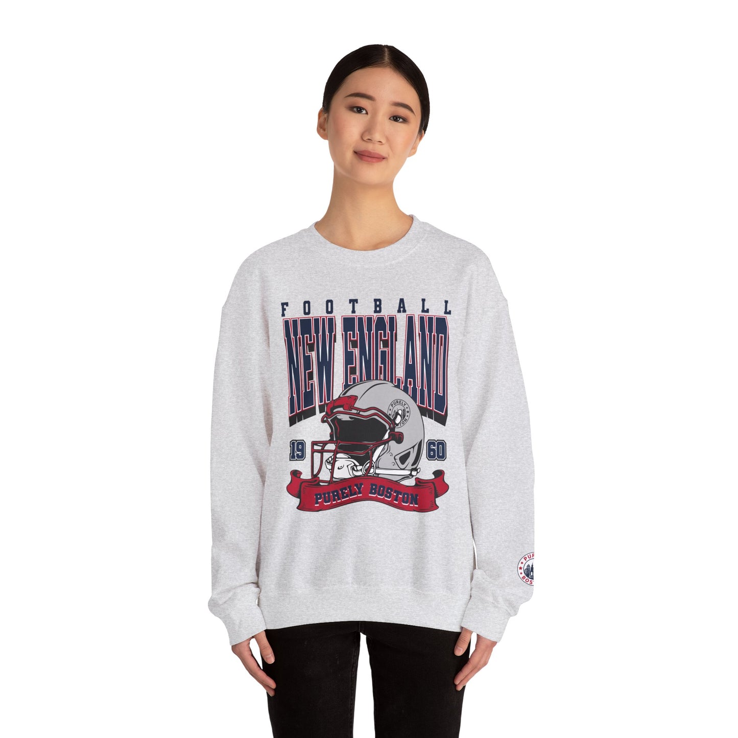 New England Football Vintage Crewneck