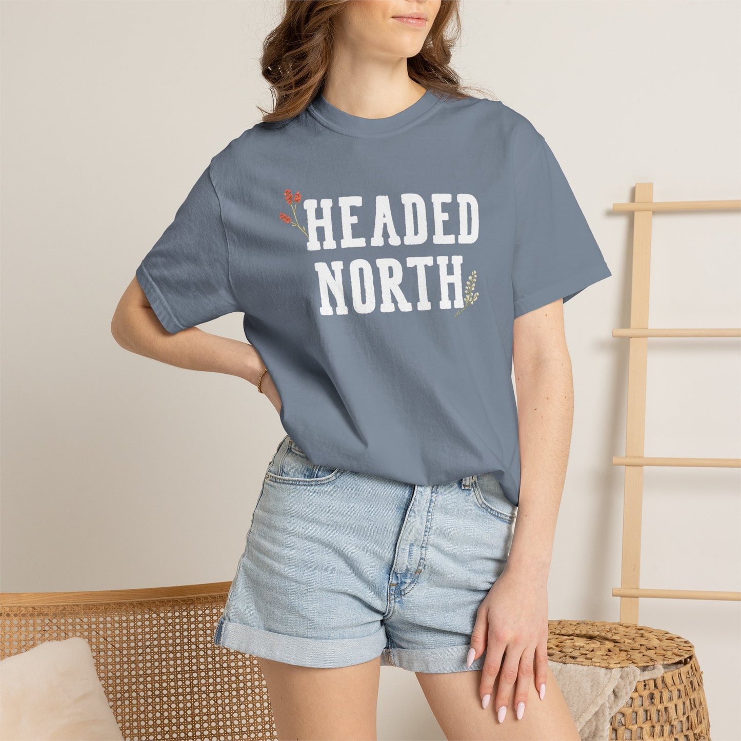 Headed North Blue Jean T-Shirt