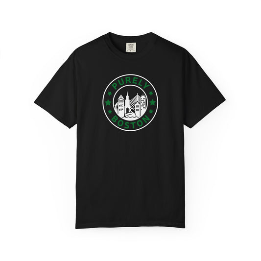 Purely Boston Black & Green Logo T-Shirt