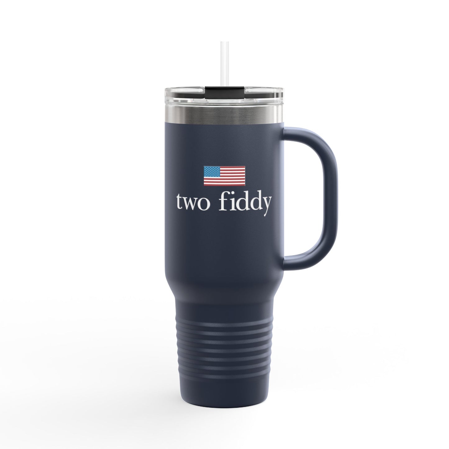 Two Fiddy 40oz Navy Tumbler