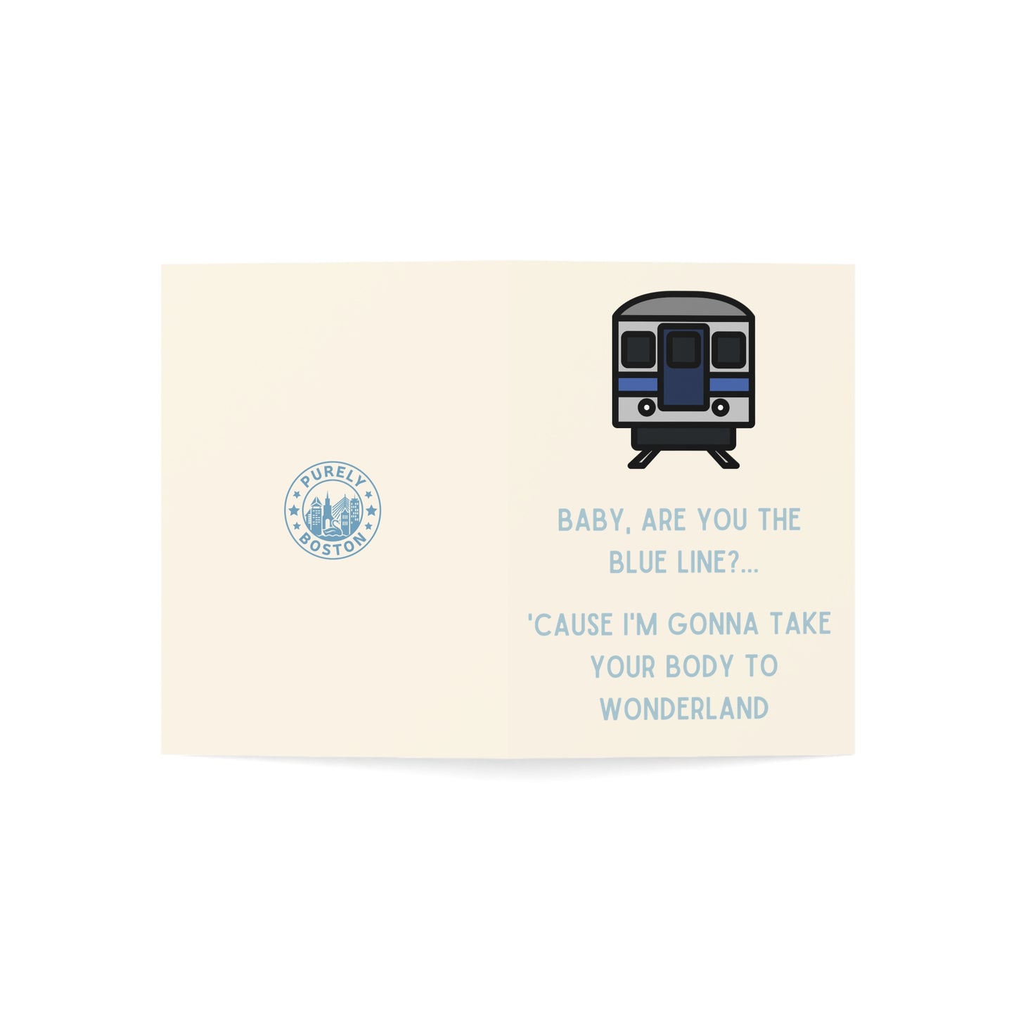 Baby Are You The Blue Line Valentine's Day Card