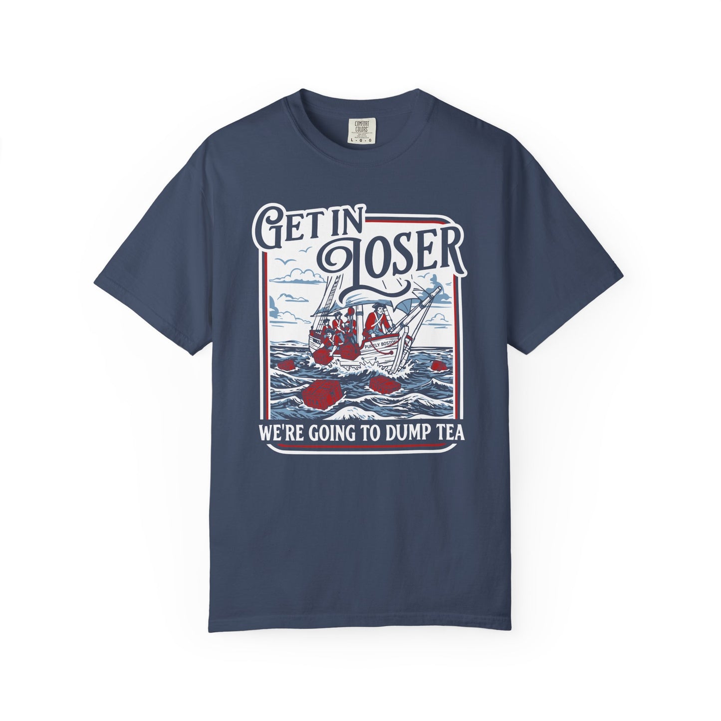 We're Going To Dump Tea Midnight Blue T-Shirt
