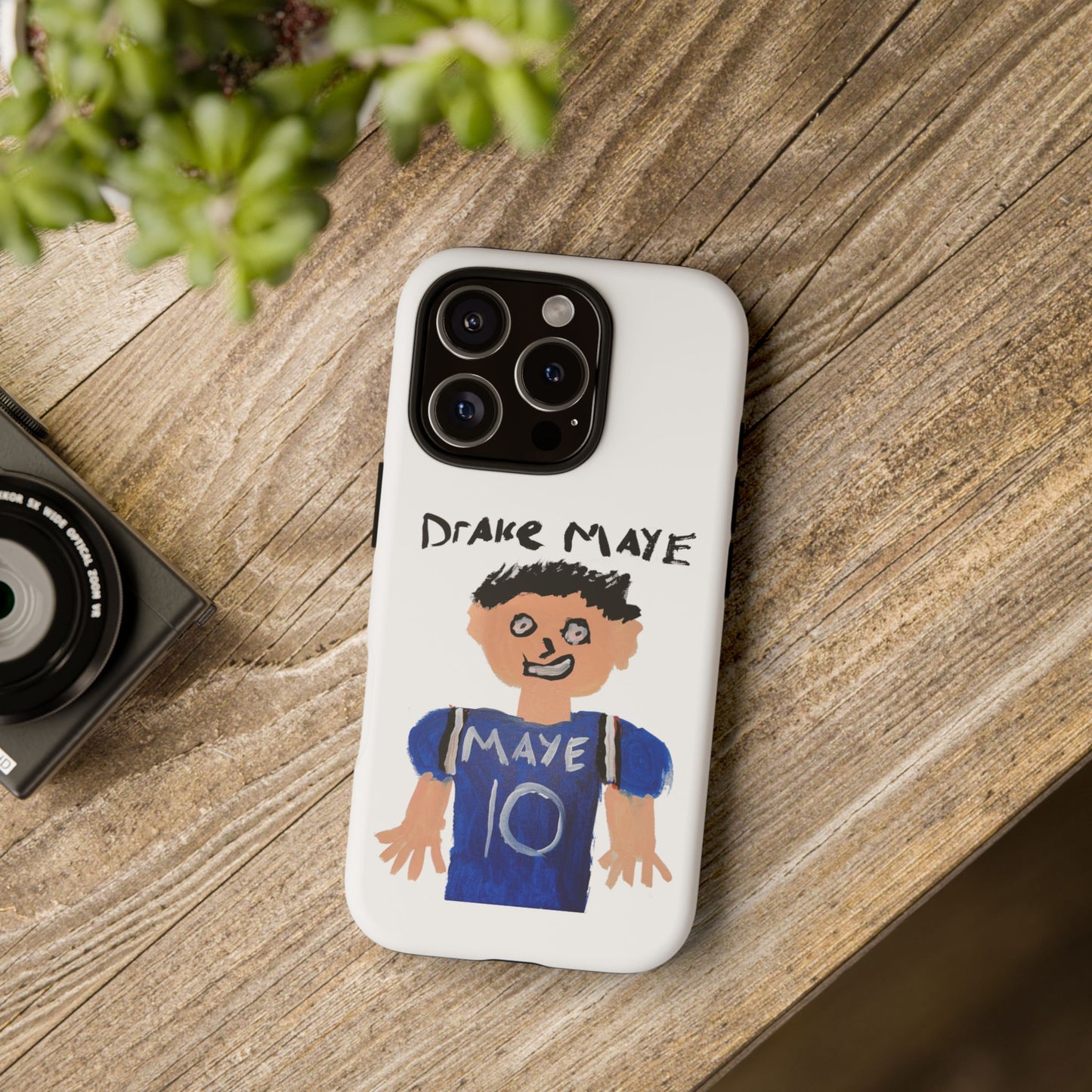 Drake Maye Painting Phone Case