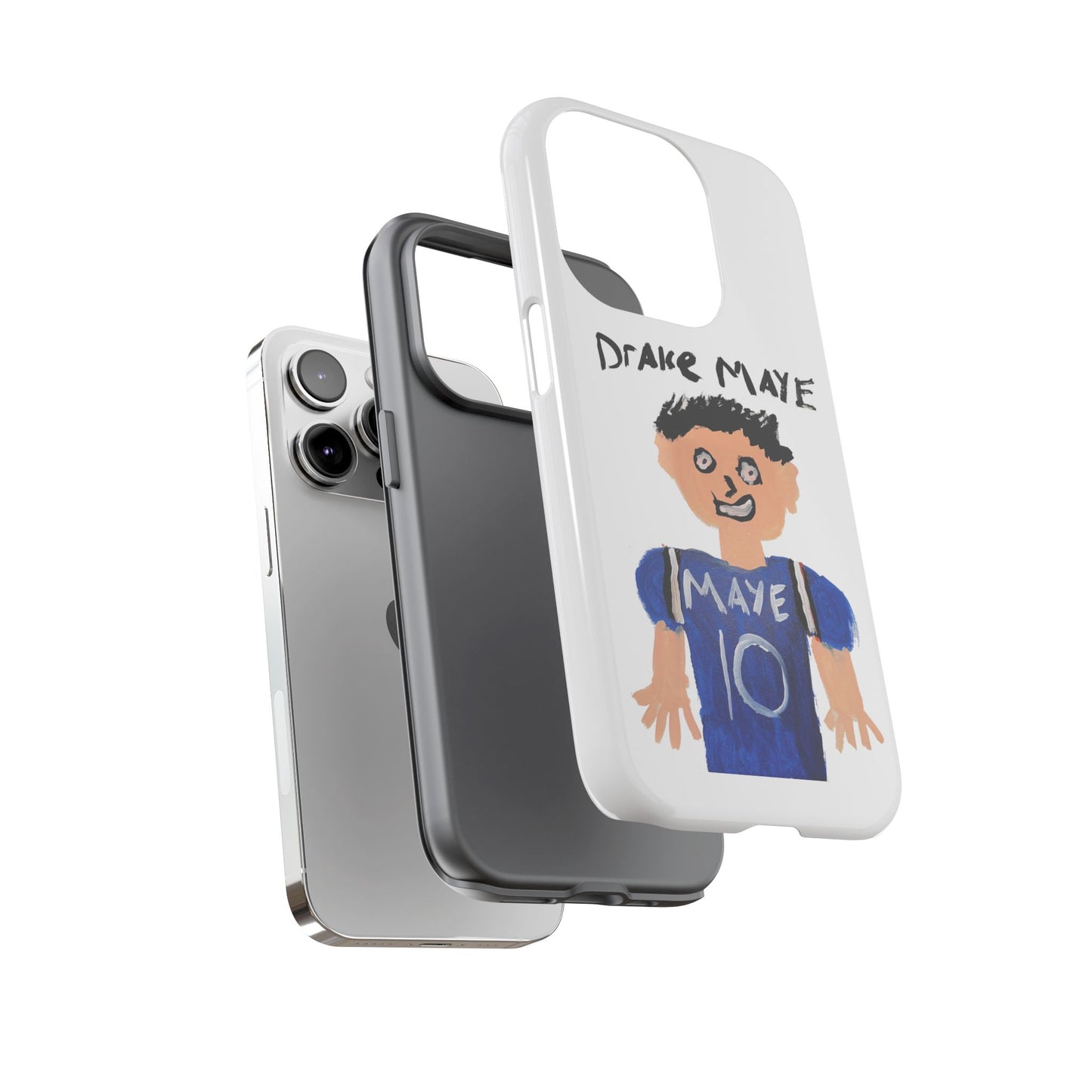 Drake Maye Painting Phone Case