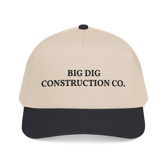 Big Dig Construction Co. Natural/Black Snapback Hat
