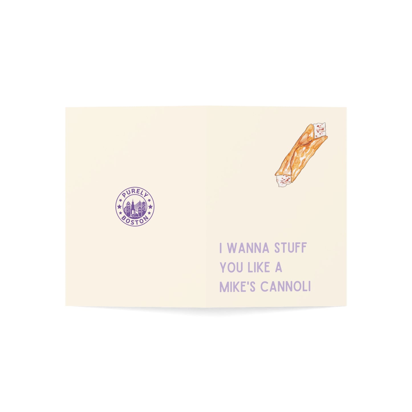 I Wanna Stuff You Like A Mike's Cannoli Valentine's Day Card