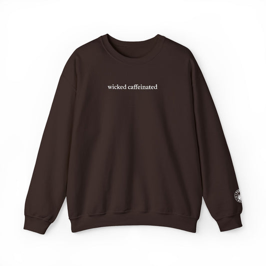 Wicked Caffeinated Embroidered Chocolate Crewneck
