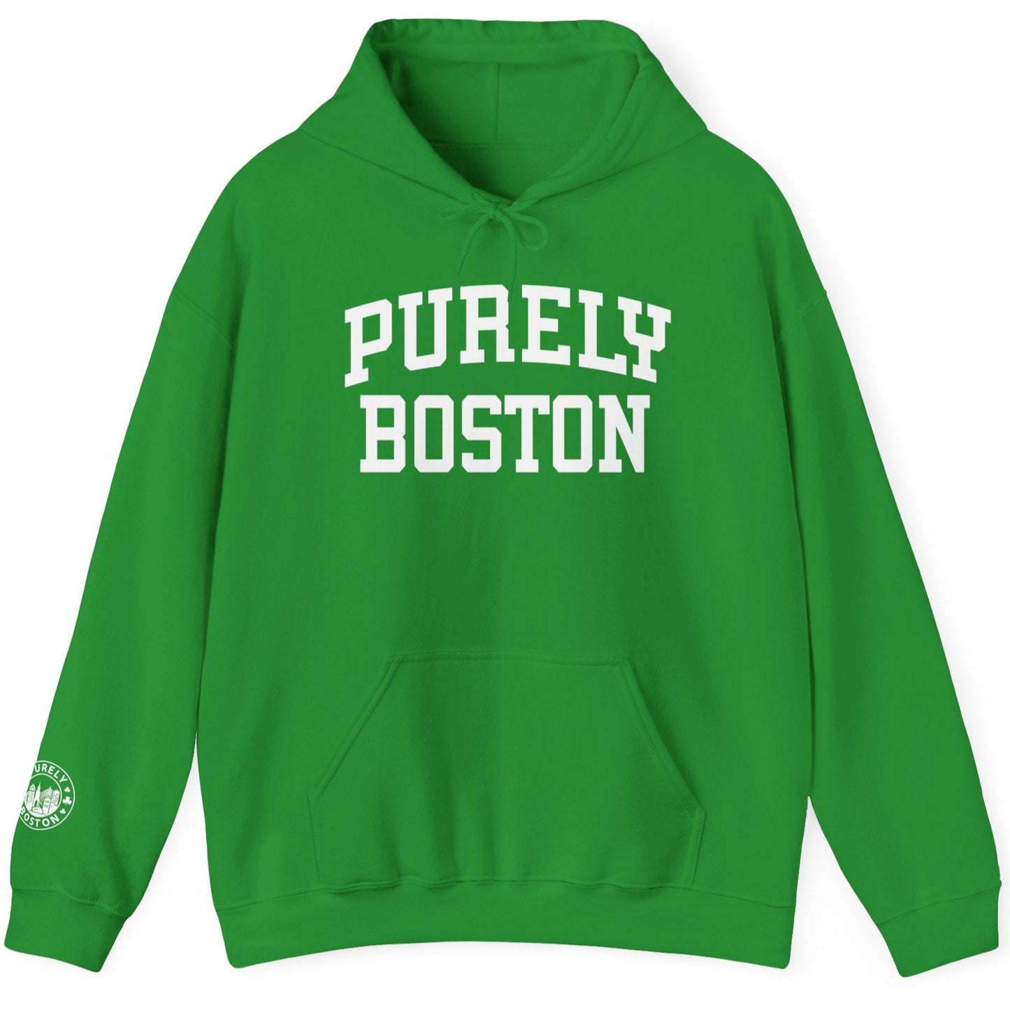 Purely Boston Classic Irish Green Hoodie