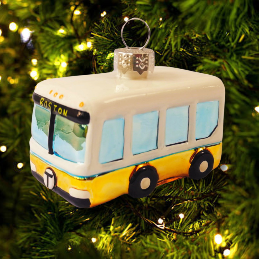 MBTA Boston Bus Ornament