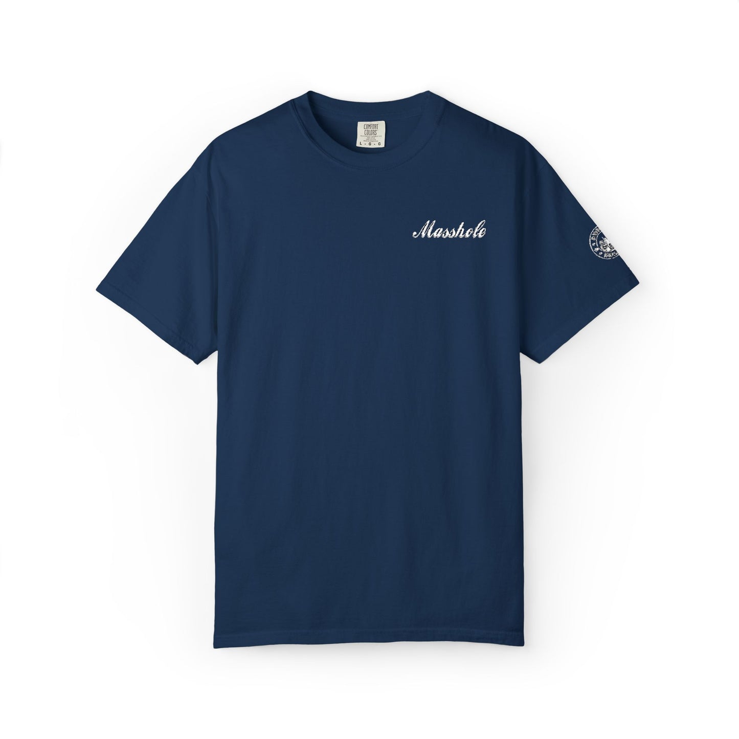 Masshole Embroidered Navy T-Shirt