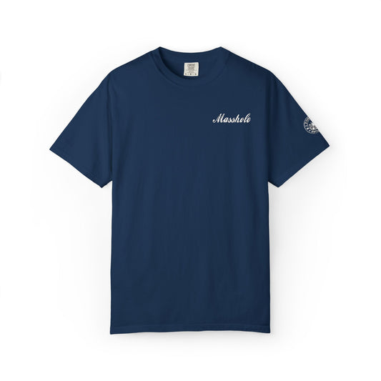 Masshole Embroidered Navy T-Shirt