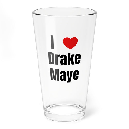 I Love Drake Maye Pint Glass