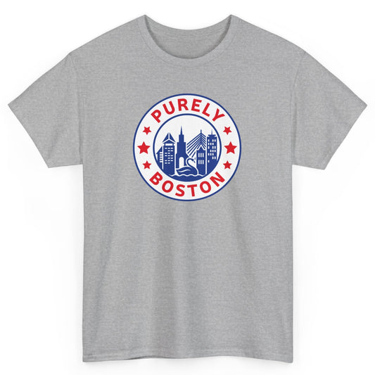 Purely Boston Logo Grey T-Shirt