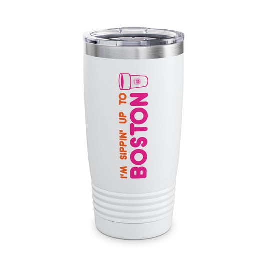 I'm Sippin Up To Boston White 20 oz Tumbler