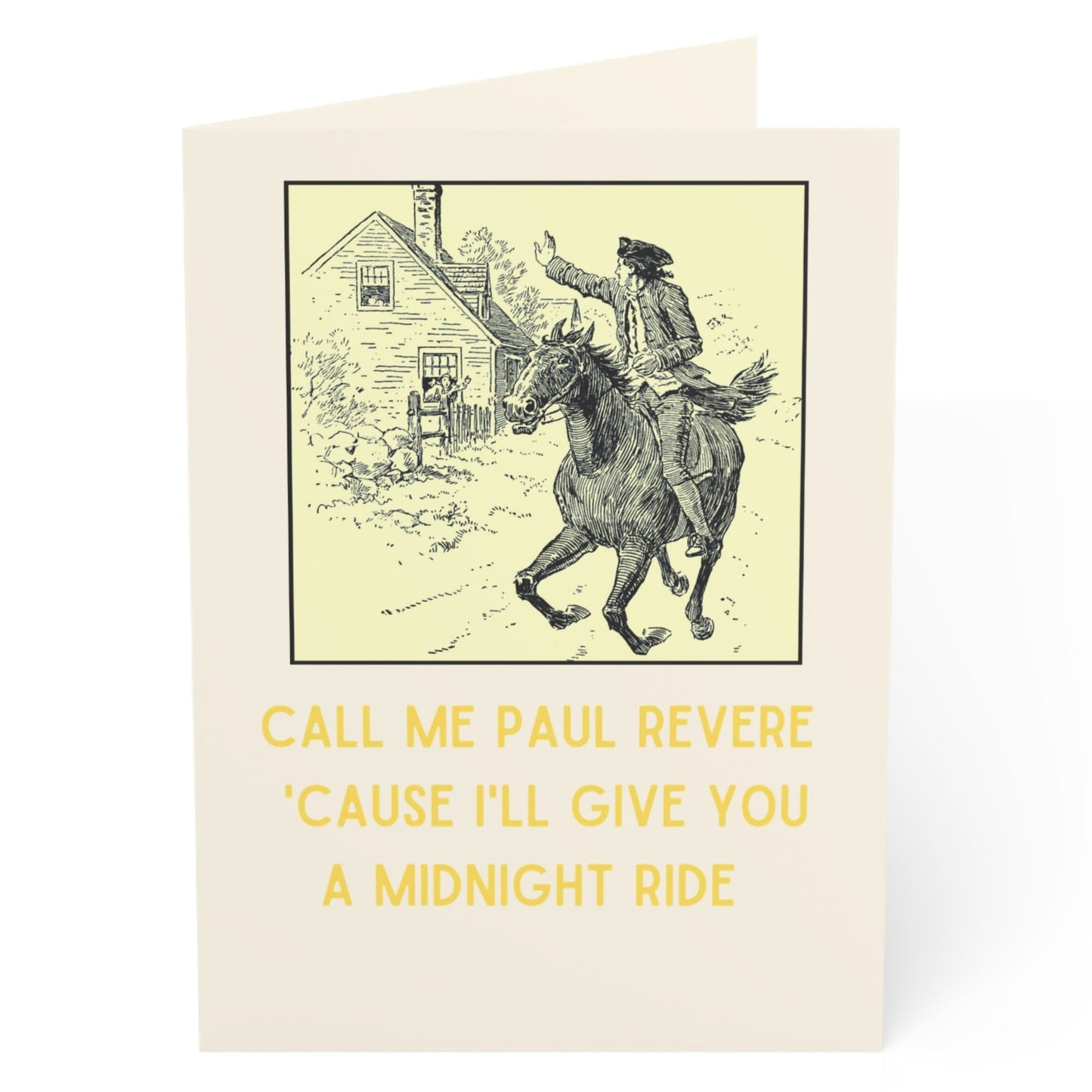 Paul Revere Midnight Ride Valentine's Day Card