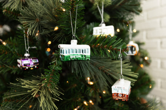 MBTA Boston Ornament 5pc Set