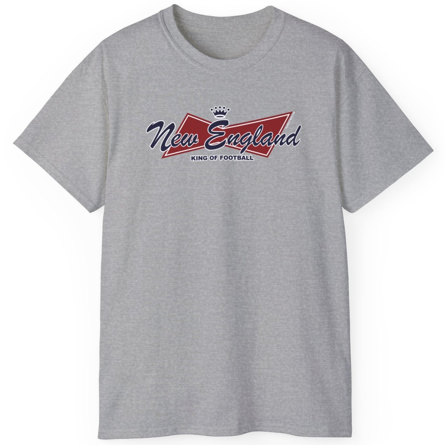 New England King of Football Grey T-Shirt