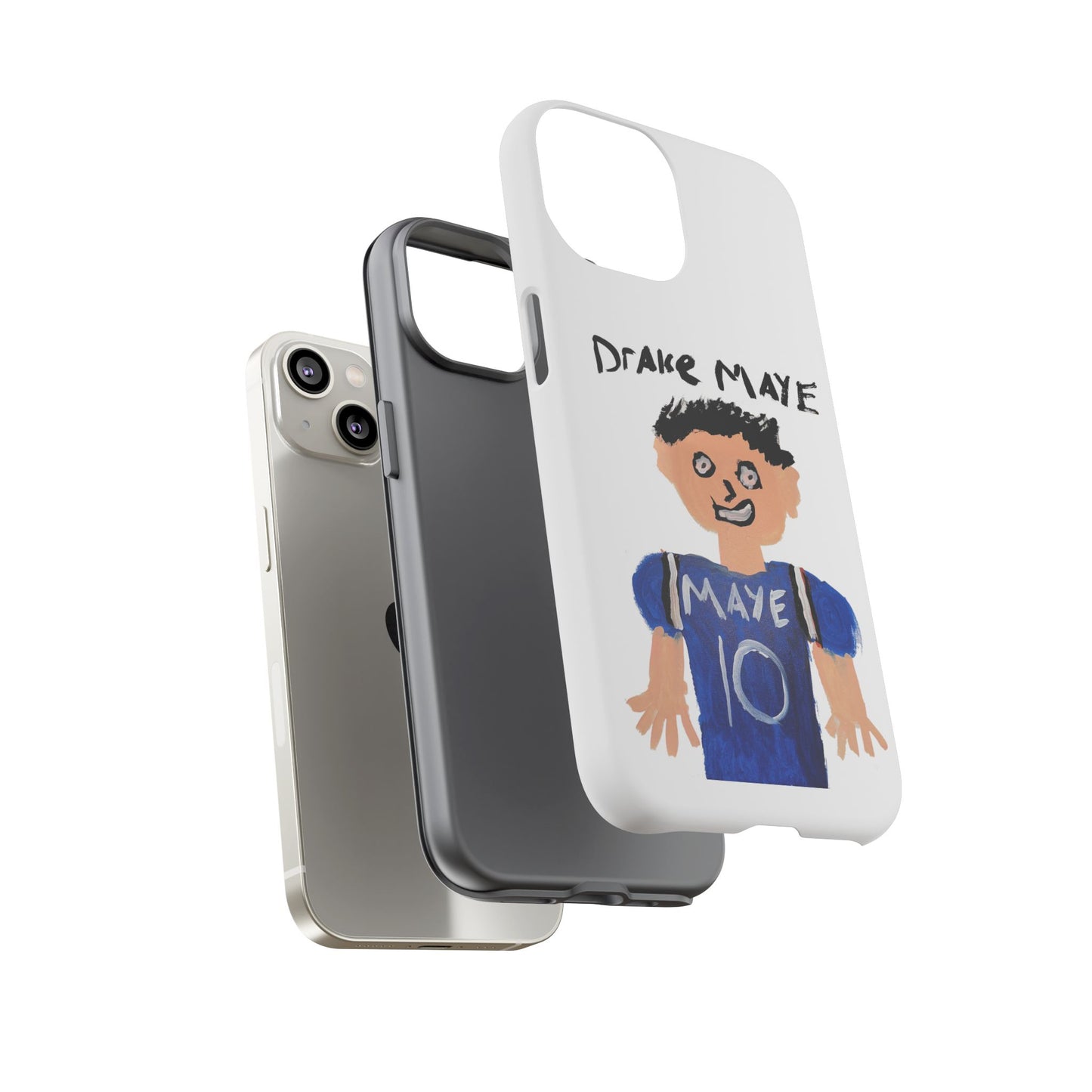 Drake Maye Painting Phone Case
