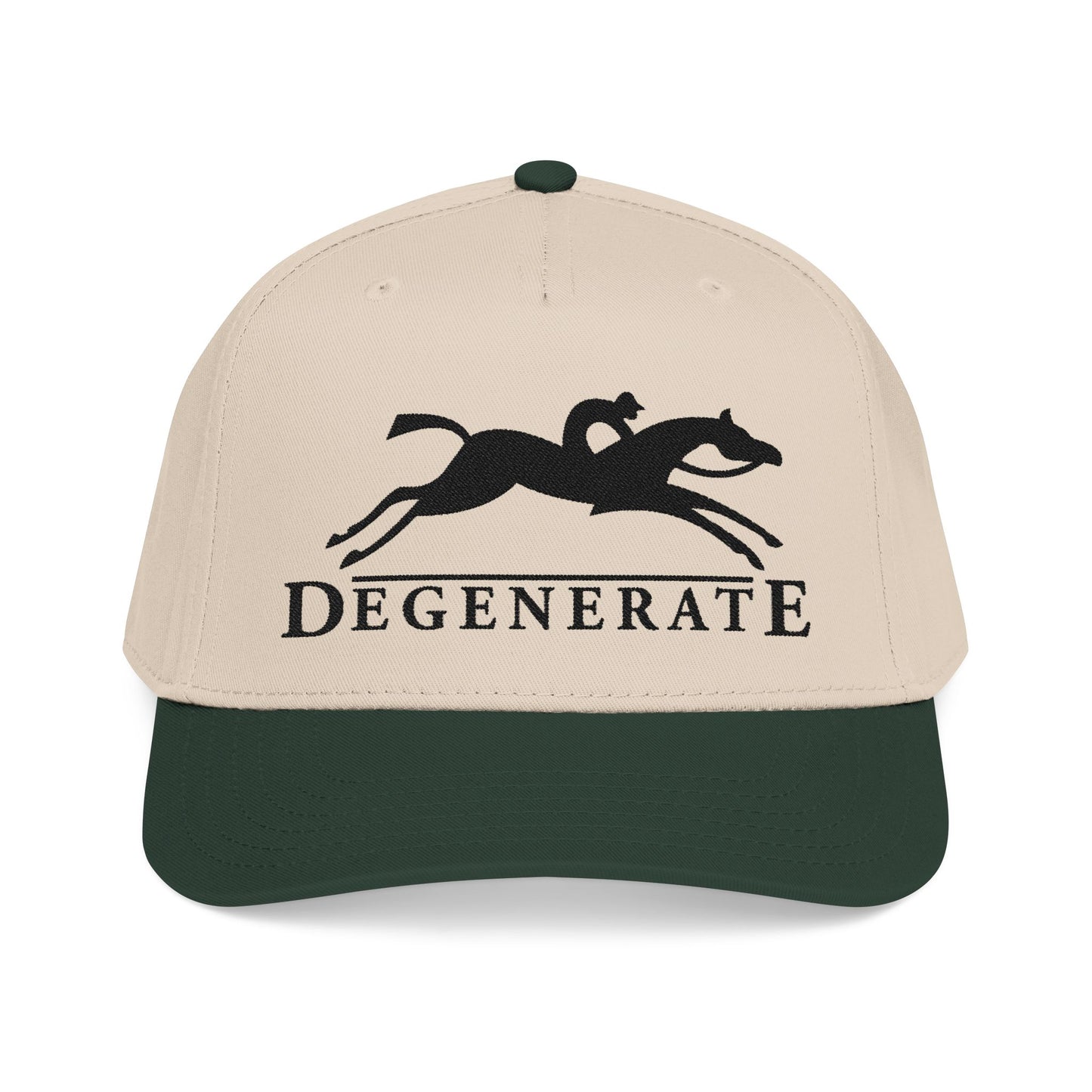Degenerate Natural/Green Snapback Hat