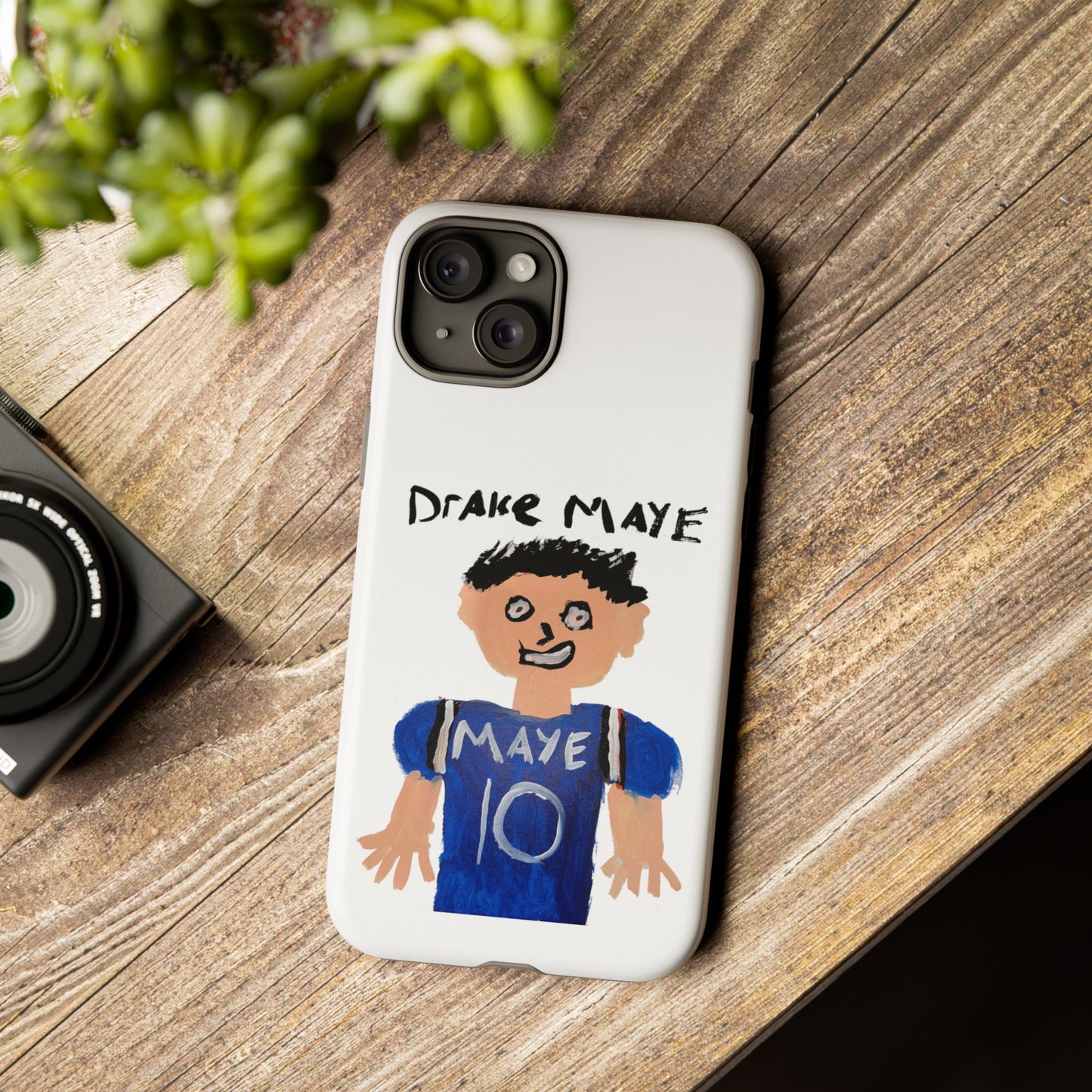 Drake Maye Painting Phone Case