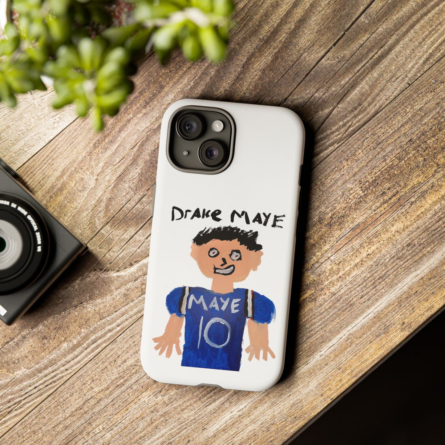 Drake Maye Painting Phone Case