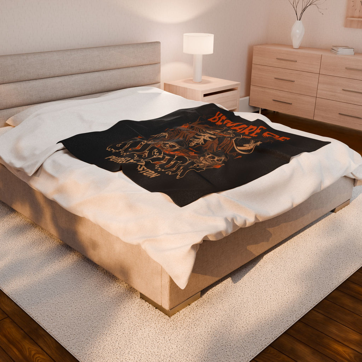 Beware of Boston Halloween Blanket