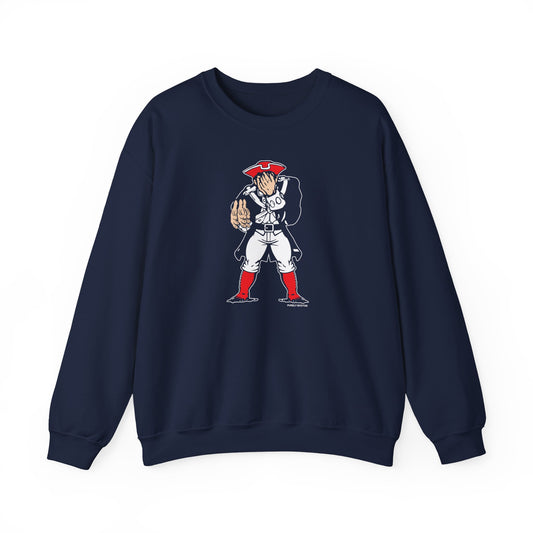 Pats Victory Hand Navy Crewneck