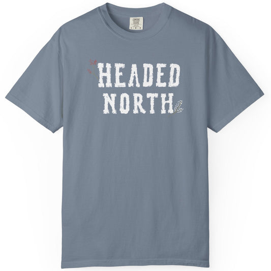 Headed North Vintage Washed Blue Jean T-Shirt