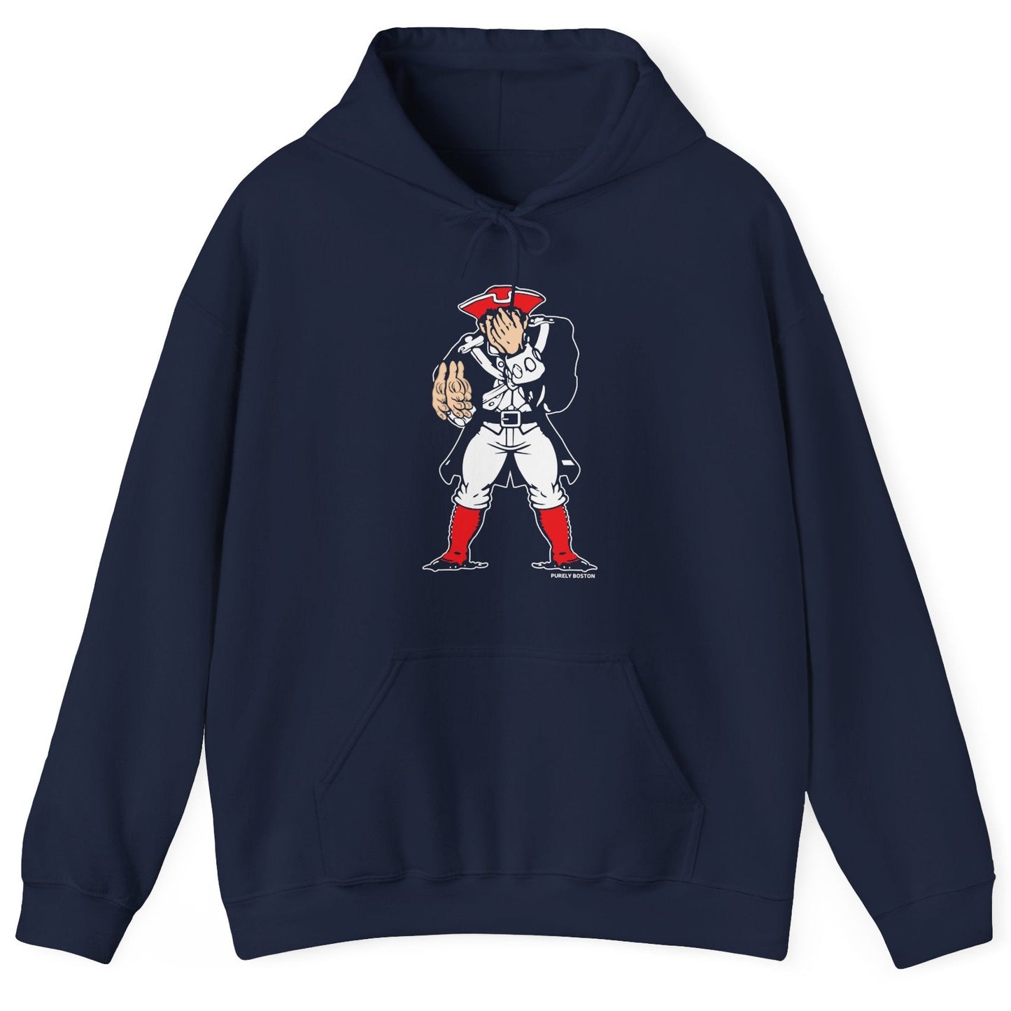 Pats Victory Hand Navy Hoodie