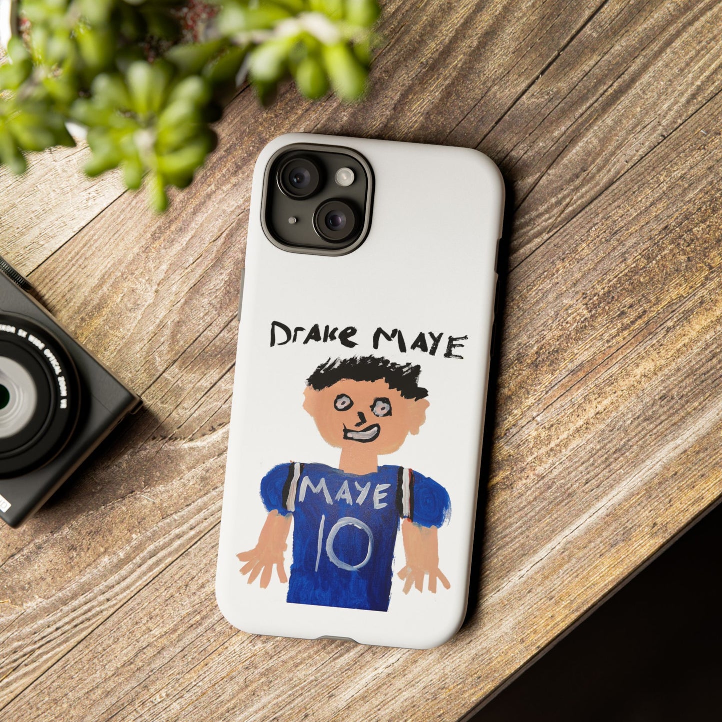 Drake Maye Painting Phone Case