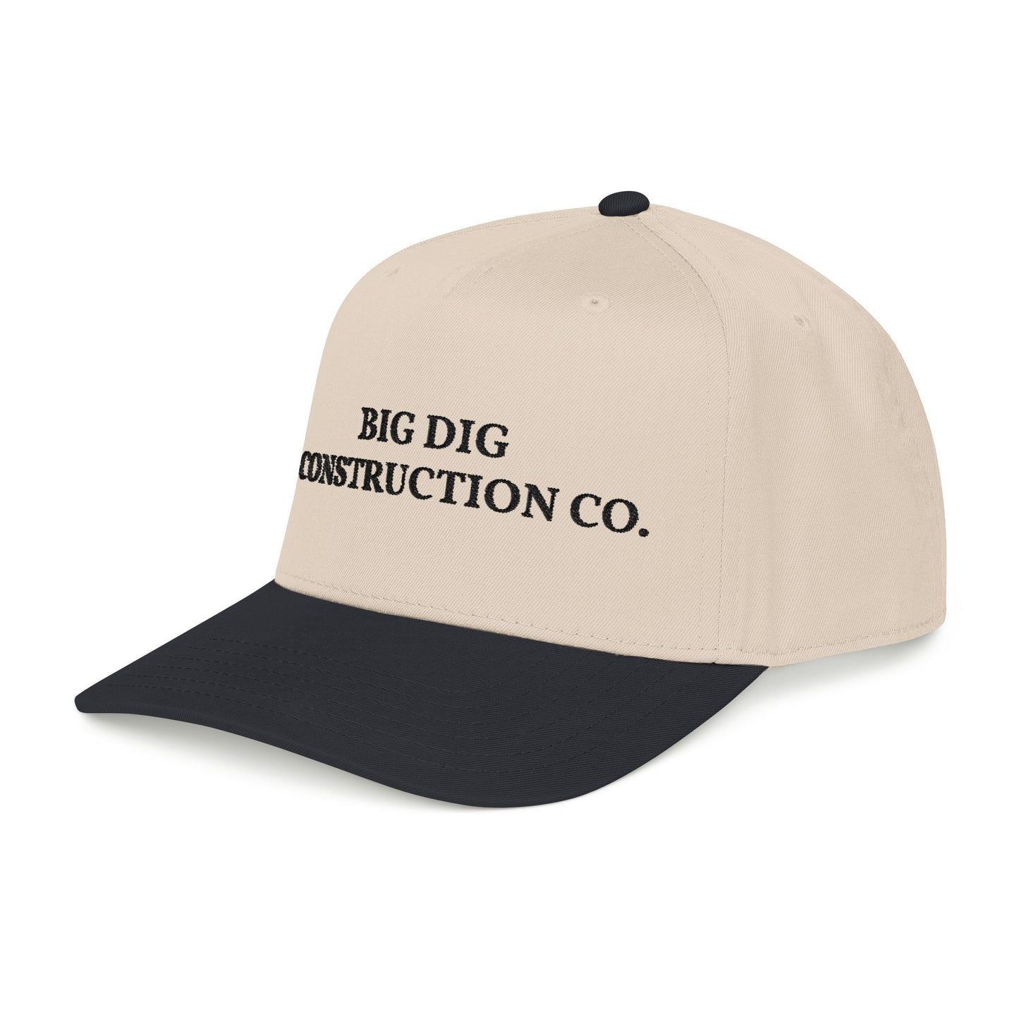 Big Dig Construction Co. Natural/Black Snapback Hat