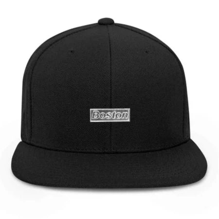 Boston Silver Bar Snapback Hat