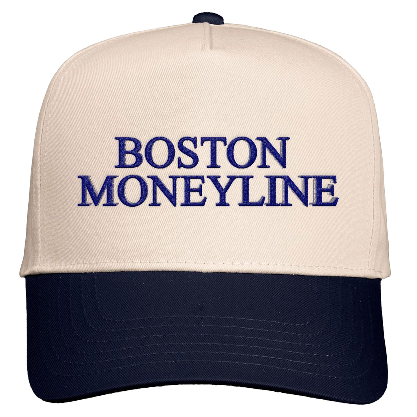 Boston Moneyline Natural/Navy Snapback Hat
