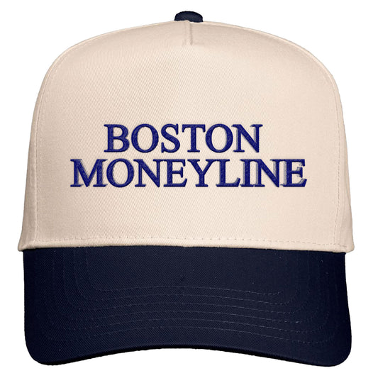 Boston Moneyline Natural/Navy Snapback Hat